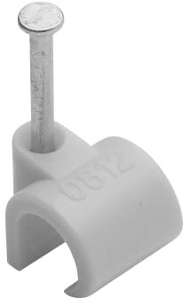 Grapas Para Cable Ø 8 A 12 Mm Gris Bolsa De 25