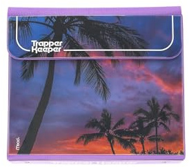 Trapper Keeper Binder, Retro Design, 1 Zoll Binder Enthält 2 Ordner und Extra Tasche, Metallringe und Federclip, Sichere Aufbewahrung, Palmen, Mead Schulbedarf (260038FDE1-ECM)