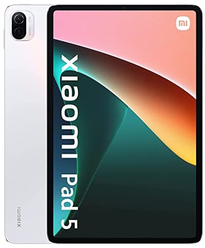 Xiaomi Pad 5 - Tableta de 11 ”, Pantalla WQHD + 120Hz, Snapdragon 860, Dolby Vision, 6GB RAM 256GB ROM, Pearl White