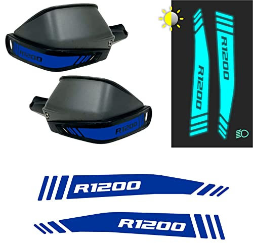 2 x Reflektoren Aufkleber passend für Motorrad R 1200 GS Adventure Handschutz (blau)