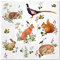 20 Servietten Sch?ne Sammlung an Waldtiere | Fuchs | Eichh?rnchen | Reh | Hase | Fasan | Igel | Tiere | Tiermotiv | Sommer | Herbst | Tischdeko 33x33cm**G