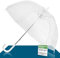 ADRIANO PORCARO - 12 x Regenschirm transparent für zwei, großer, transparenter Regenschirm ideal für Hochzeit & klein Fotoshooting, Brautpaar, Damen & Herren, Mädchen (90cm)