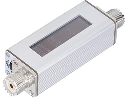 XTevu Mini Standing Wave Meter - High Frequency SWR Shortwave Power Meter with OLED Screen for Ham Radio, CB Radio, and Shortwave Broadcasting