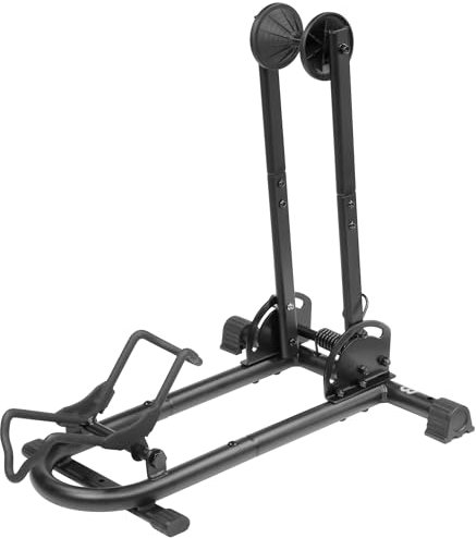 BikeHand Bike Stand Floor Parking Bike Rack - for MTB & Road Bike Storage - up to 2.4 Tire Width - Bike Rack Garage Foldable Bike Storage Rack - Durable Bicycle Stand - Classic New Verison