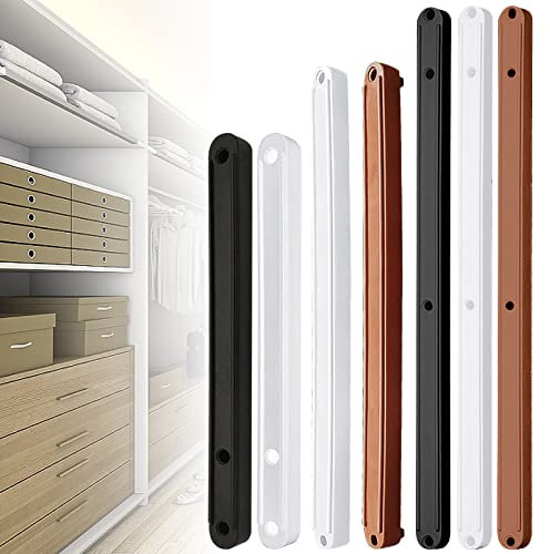 Schienen für Schubladen Kunststoff,10 Paare Kunststoff Schublade Runners 180mm-298mm 3 Löcher Schubladenauszüge Führungsleisten (Weiß, 235mm)