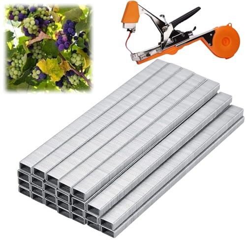 Picchetti Per Piante, Graffette Per Strumenti a Nastro Per Piante da 10000 Pezzi, Legatrice Per Piante da 4 , Strumento Per Nastro da Giardino, Chiodo Per Legare Rami di Frutta