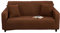 DOTBUY-SHOP Elastische Sofaschoner Couch Überzug 1 2 3 4 Sitzer Sofa Überzug Weicher Stretchbezug Sofabezug Universal Sofa Cover Sofaschoner Möbelschutz (235-300cm,Kaffee)