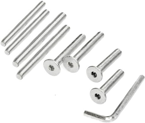 KPPTYTY Cat Scratching Post Replacement Screws, M10 Screws and M8 Screws for Cat Scratching Posts with Allen Key 4 Pieces of Bolts and 4 Pieces of Screws (Cat Scratching Post Not Included)