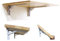 wandklapptisch klapptisch Wand wandtisch klappbar, Wandmontierter Klapptisch, für kleine Räume, Esszimmer, Zimmer, Arbeitszimmer, Küche, Abendessen, Bar, platzsparend (Größe: 19,7 x 15,7 Zol