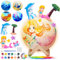 Kit Peinture Enfant avec Lampe de Lune, Veilleuse 3D Figurines Sirènes, Kit de Materiel Peindre Bricolage Jouet, Loisir Créatif activité pour Garçons, Cadeau d'anniversaire pour Filles de 3-12 Ans