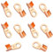 Offene Kupfer Ringösen Kabelschuhe 200A Crimp-Ring Kabelschuh Anschluss Batteriekabel Ringkabelschuhe Kupferring Anschlussklemmen Sortiment Kit(10 Pcs)