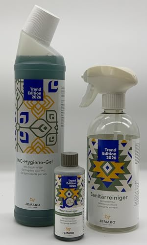Jemako WC-Hygiene-Gel 750 ml + JOi Sanitärreiniger 80ml + Flasche + Schaumpumpe
