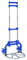 Carretilla de Mano Portátil Plegable con Ruedas para Transportar Materiales de Aluminio Compacto y Fácil Transporte 100x40cm-Plegada: 63x39cm - Sube Escaleras Fácil Carro Ligero Equipaje (608-AZUL)