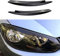 Autoscheinwerfer Wimpern Augenbrauen Aufkleber für V-W Golf 6 VI MK6 GTI GTR 2008-2013, Frontscheinwerfer Trim Augenlider Deckel Scheinwerferblenden Dekoration,B-Carbon Fiber Look