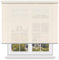 MERCURY TEXTIL - Rollo zum Aufrollen, 5 % Öffnung, bietet Privatsphäre. Verdunkelungsrollo für Türen und Fenster, wärmeisolierend, lichtdurchlässig, Montage an Wand und Decke (135 x 200 cm, Beige)
