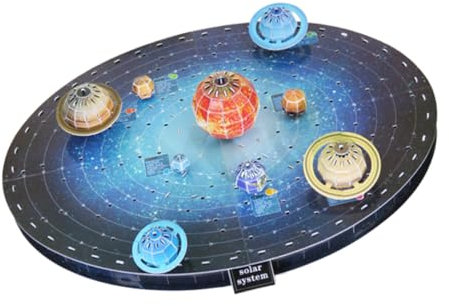 BESTonZON Kinder Tylonal 8 3D-Puzzle Lehrreich Selbst Zusammenbauen Planeten-rätsel Gebaut Rätsel Für Erwachsene Spielzeug Puzzles Aus Papier Sonnensystem Einfach Kind Kinderpuzzle