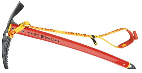 GRIVEL Nepal SA Red Eispickel mit langem EVO, 66 cm, CE, Bergsteigen, Unisex, Erwachsene, Größe 66