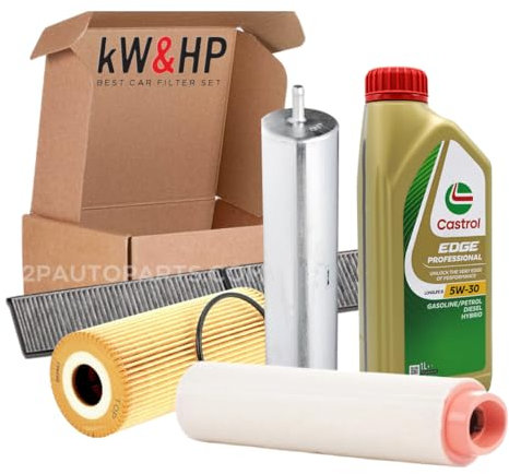 KIT TAGLIANDO 4 FILTRI E 6 LITRI DI OLIO MOTORE 5W30 COMPATIBILE CON BMW_320D E91 163CV