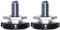 TALENTEC Home | Threaded Leg and Height Adjustable Compatible with Samsung Washing Machines | 2 units | Anti-Vibration Coating | Reference DC97-00920U | Stainless Steel | Black and Metallic