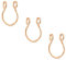 D.Bella 3Pcs Fake Nose Rings 20G 8mm Chirurgenstahl Rose Gold Faux Lip Septum Nase Ringe Hoop Set Clip On Piercing Körperschmuck für Frauen Männer
