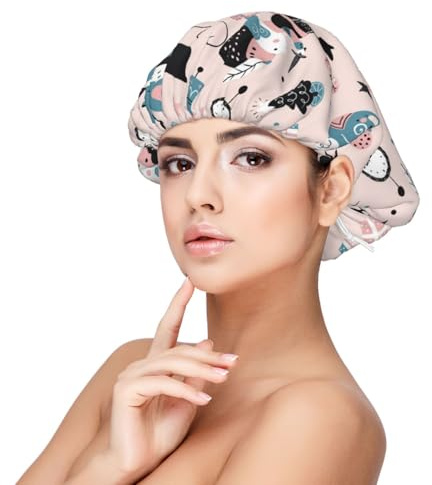 Xiso Ver Nutcracker and Mouse King Satin Bonnet Silk Bonnet for Sleeping with Adjustable Straps Hair Cap Double Layer Satin Lined Sleep Caps for Women's Natural & Curly Hair