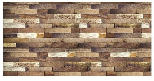 Scenolia Brise Vue Trompe l'oeil Bois, 300 x 150 cm (LxH), 100% occultant, Made in France Colliers de Fixation offerts