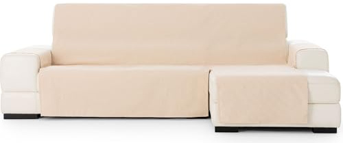 ECOMMERC3 | Extra Right Size Chaise Longue Sofa Cover – Easy Installation Chaise Longue Sofa Cover with Elastic Elastics Ochre Colour Compatible with Left or Right Chaise Longue Sofas