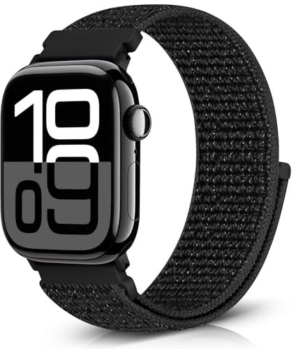 Bcuckood Correa deportiva de nailon compatible con Apple Watch 38 mm, 40 mm, 41 mm, 42 mm, 44 mm, 45 mm, 46 mm, 49 mm, para mujer y hombre, pulsera deportiva Solo Loop para iWatch Serie 10 9 8 7 6 5 4