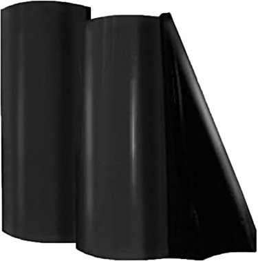 Schwarze HDPE-Teichfolie, 0,5 mm, wasserdichte Membran für den Außenbereich, ideal für Fischteiche, Bachläufe, Springbrunnen, Teiche, Außenteiche (Größe: 1 x 3 m)