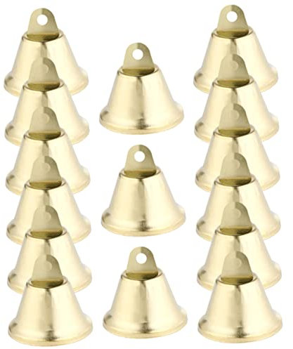 CRILSTYLEO Glocken-hängedekor 25 Mm Goldfarbene Offene Glockenanhänger Weihnachtsglocken-Ornament Für Weihnachtsglocken-Ornamente Baum-hängedekor