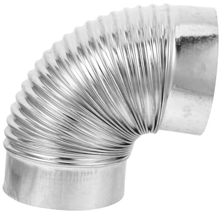 Veemoon Edelstahlrohr Kamin Abzugsrohr Für Holzofen Flexibles Winkelkaminrohr Ofenrohr Kaminrohr Edelstahl Küchenabzugsschlauch Edelstahlabgasrohr Winkelofenrohr Flexibles Ofenrohr Ofensch