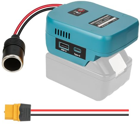 18V zu 12V Step Down Konverter für Makita 18V Akku, Abwärtswandler Power Wheel Batterie Adapter, DC 12V 10A 120W Konverter Power Station für Rc Auto, Robotik, DIY