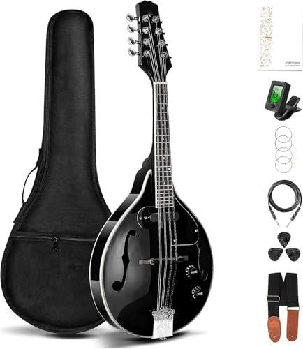 Instrumento De Mandolina Caoba Acústico Eléctrico Un Estilo Mandolina Instrumento Musical Para Principiantes