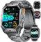 Smartwatch Uomo Militare,1000mAh Batteria,Bussola,Altitudine,Barometro,2.13 AMOLED Orologio Smartwatch con Chiamate Bluetooth,100+ Modalità Sportive,24H Monitoraggio,10ATM Étanche per Android iOS