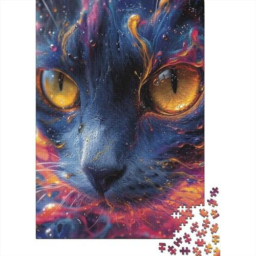 Cute Cat Jigsaw Puzzles Puzzles for Adults Kids. 1000 Piece Impossible Challenge Toy Educational Game Home Decoration for Educational Games Gifts 1000pcs (75x50cm)