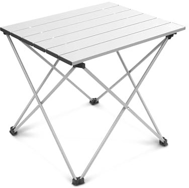 Voyager Camping Table – Foldable Outdoor Table with Adjustable Height, Extra Storage, Quick Setup, Lightweight & Durable – Compact Table for Camping, Picnic & Travel –small 37x31x34cm