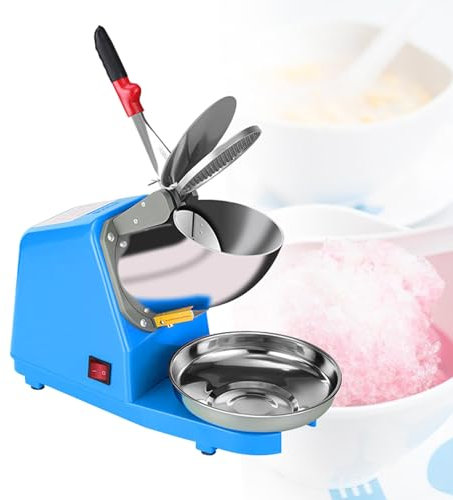 Elektrischer Eisrasierer mit zwei Edelstahlklingen, verstellbare Dicke für perfekt rasiertes Eis, ideal für Kantinen, Clubs und Restaurants