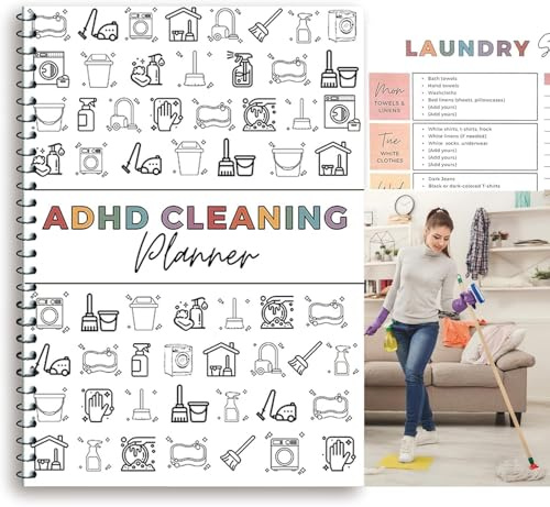 ADHD Cleaning Planner, Cleaning Schedule and Checklist Organizer, Daily Weekly Monthly Cleaning Schedule and Checklist, DIY ADHD Planner, Bundle Household Cleaning Schedule & Checklist Management