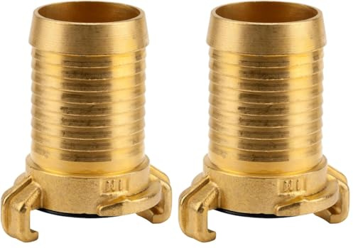 Gardena Tube à couplage rapide en laiton: adaptateur de tuyau pour 32 mm (1 1/4 Pouce) - tuyaux, raccords techniques de (7104-20) (Lot de 2)
