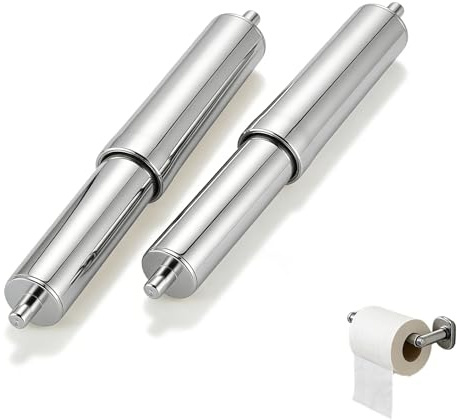 2 Stück Gefederter Toilettenpapierhalter Universal-Toilettenpapierrollenhalter Aus Ersatzpapierhalter Einsatzspindel