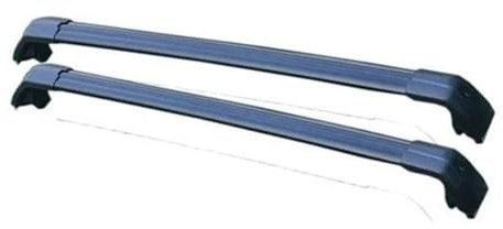 ZAPORA 2 Stücke Auto Dach Rack Erhöhung Schienen Aluminium Seite Bar Querlatte Dach Rack Für Vw Für Sharan 5 Tür MPV 2010-2022(Schwarz)