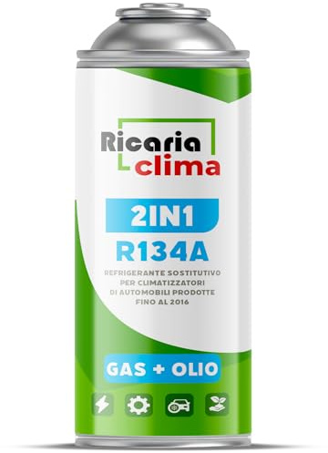 Ricaria Clima - Air Con Recharge Gas R134a – Car Air Conditioning Refill – 235g Can – Car AC – Camper