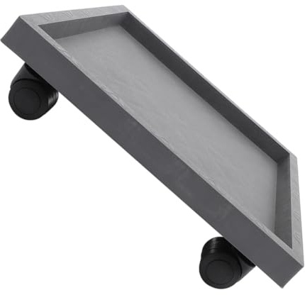 LIGHTAOTAO Bandeja Móvil PP con Ruedas, Base Cuadrada 323mm para Macetas | Soporte para Interior y Balcón, Diámetro Exterior 360mm, Diseño Rodante, 1 Pieza
