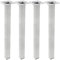 PrimeMatik - Pieds de Table carré pour Meubles et Bureau en Acier Gris 75cm 4-Pack