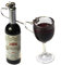 Red Wine Glass and Bottle Earrings