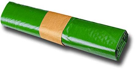 Farbige Müllsäcke, Müllbeutel Typ 60, Müllsäcke 120l, LDPE-Abfallbeutel, LDPE-Abfallsäcke, Müllbeutel, Müllsäcke, Farbe:grün, Größe:250 Stück