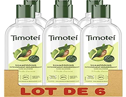 Timotei Damen Shampoo mit Avocadoöl, Ernährung und Pflege, sehr trocken/beschädigt, silikonfrei - 6 x 300ml Set
