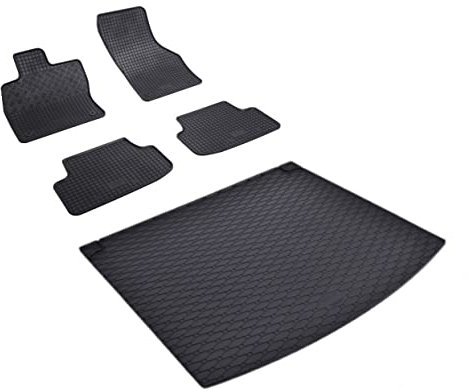 ilTappetoAuto by Fabbri 3-902686 - 137B-829020 - Alfombrillas de goma a medida para habitáculo y maletero, compatible con Seat Leon ST