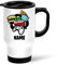 EnvyFone Personalised Travel Mug - Eat Sleep Game Repeat - Stainless Steel 14oz - White - Tea Coffee Cup - Thermal-Lined - Home Office Work Gamer Gift Video Games Present