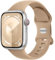 Charlam Compatible con Correa Apple Watch 38mm 40mm 41mm 42mm 44mm 45mm para Mujeres Hombres, Silicona Correas Compatible con iWatch SE Series 7 6 5 4 3 2 1, 38mm/40mm/41mm, Té de la leche